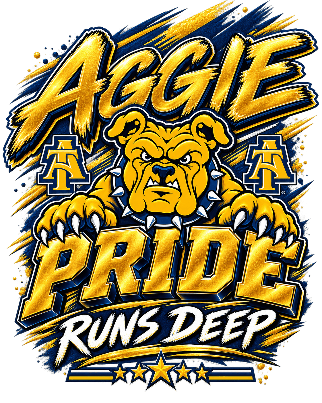 Aggie Pride Runs Deep anniversary design